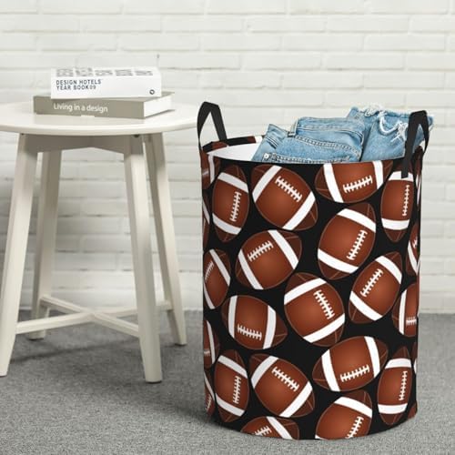 American Football Laundry Hamper with Handles - Large Collapsible