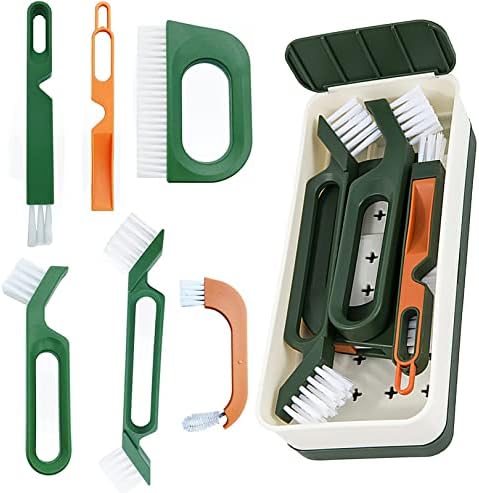FPVPRO Kitchen Scrub Brush Set with 4 Heads and Storage Box
