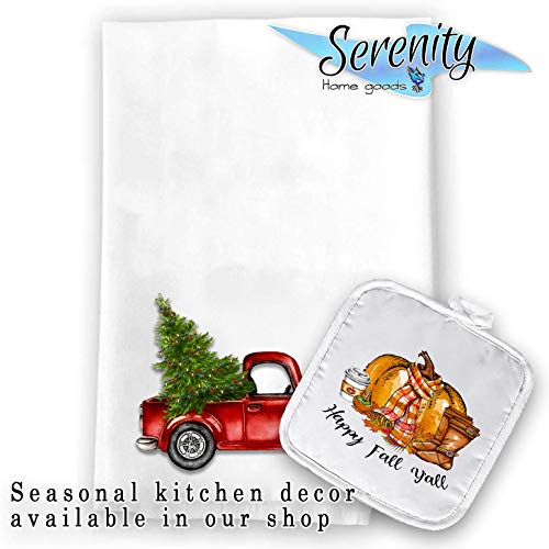 Handmade Christmas Oven Mitt Pot Holder Set