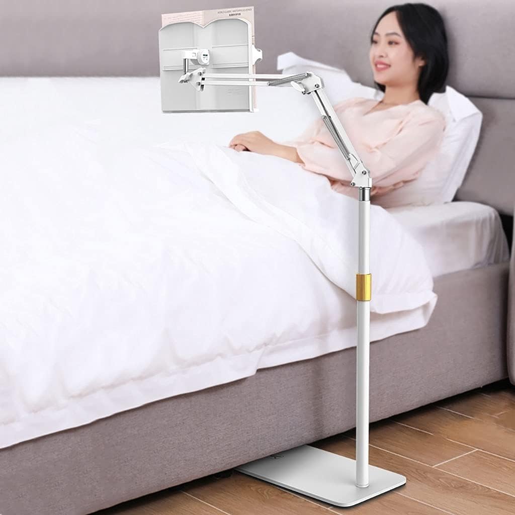 Adjustable Tablet Floor Stand for Comfortable Reading and Cooking 1