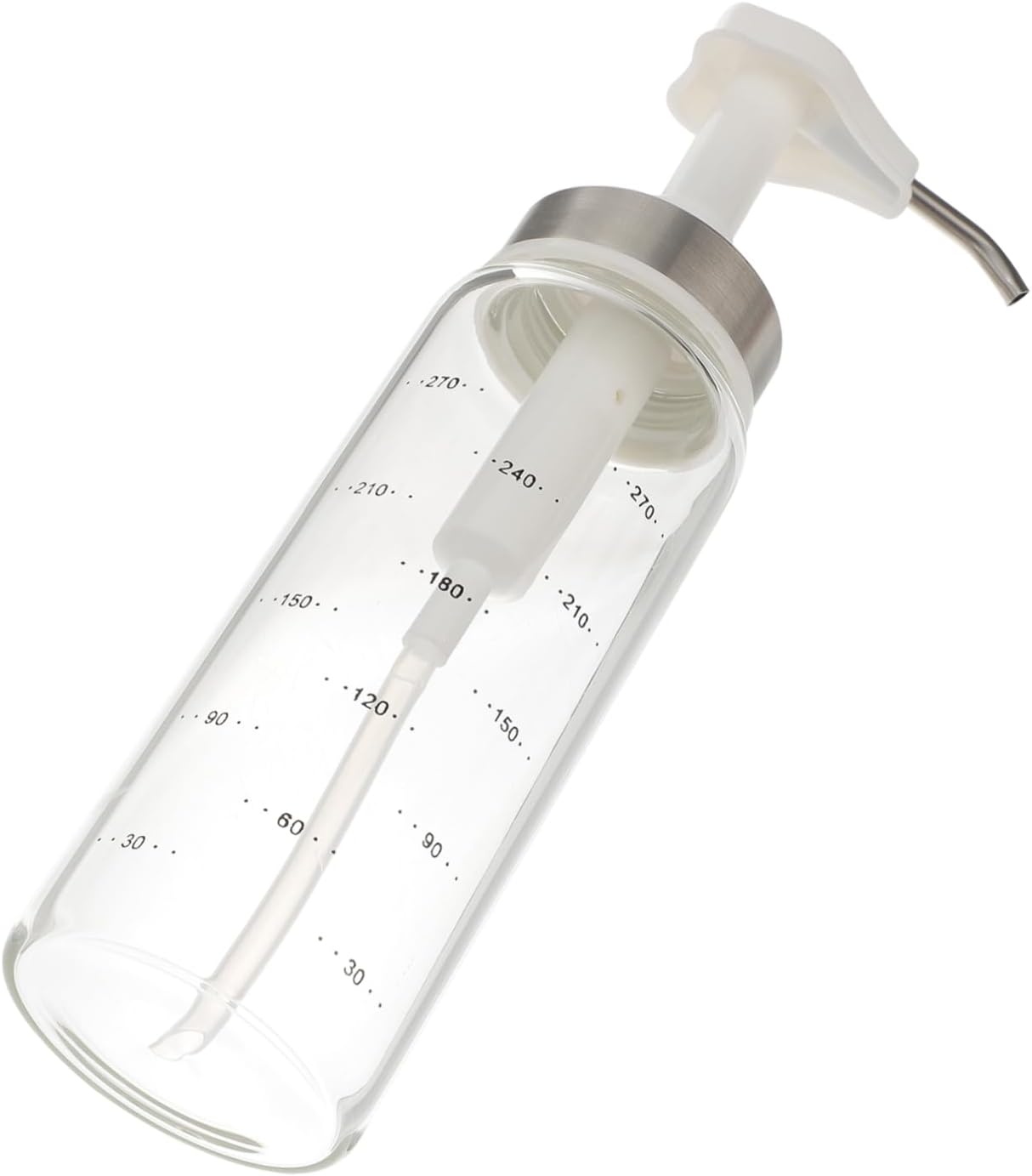 KICHOUSE 300ml Glass Condiment Squeeze Bottle
