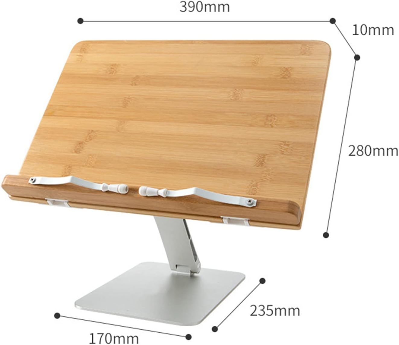 Adjustable Book Stand for Reading and Cooking