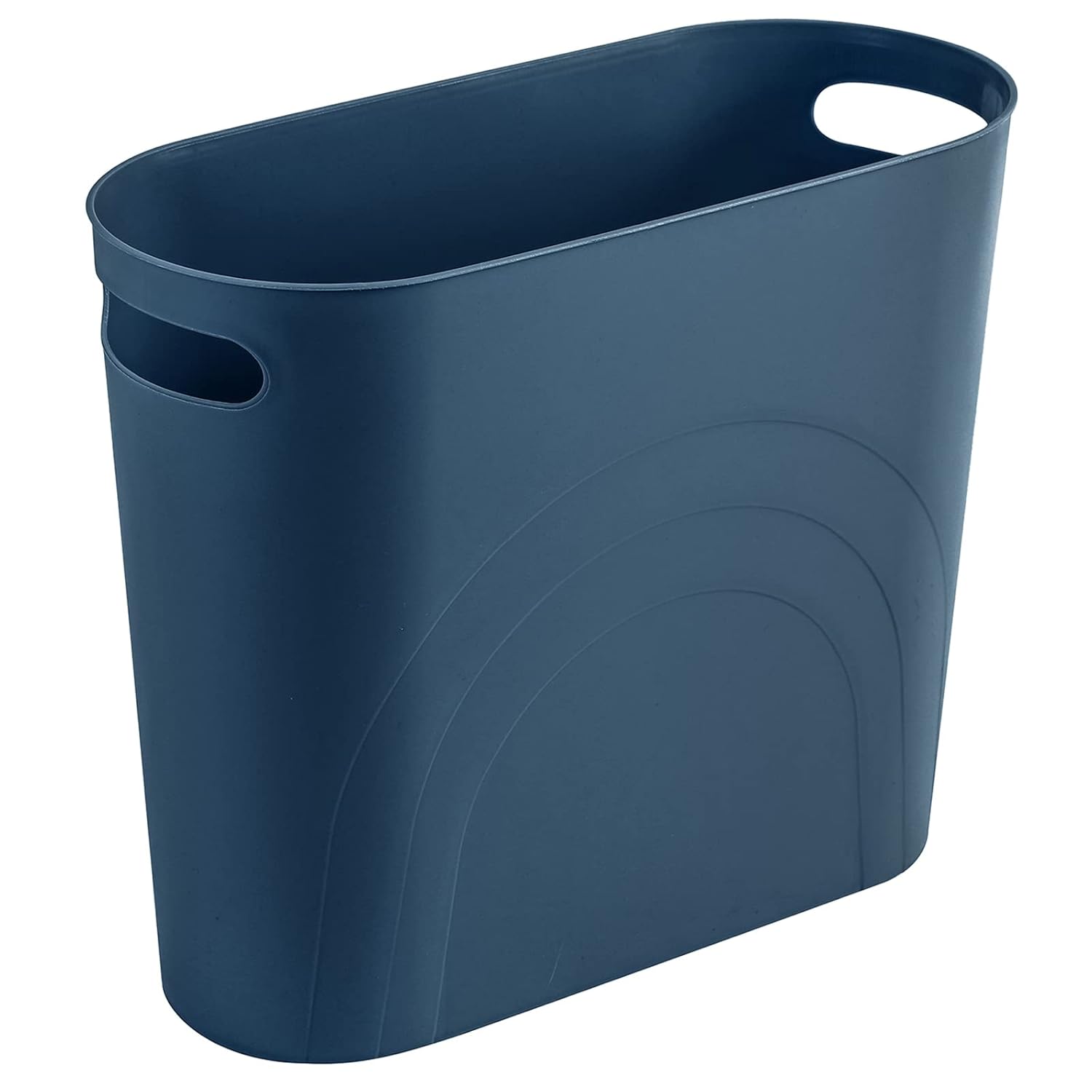 Rejomiik Small Trash Can 35 Gallon Slim Waste Basket Teal Blue