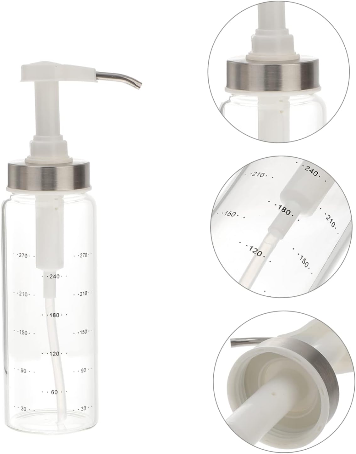 Cabilock 300ml Condiment Squeeze Bottle with Spring Lid