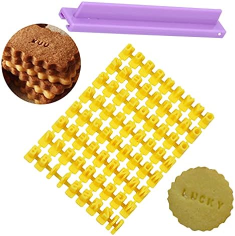 Gavigain Cookie Mold for English Letters Numbers DIY Baking Set