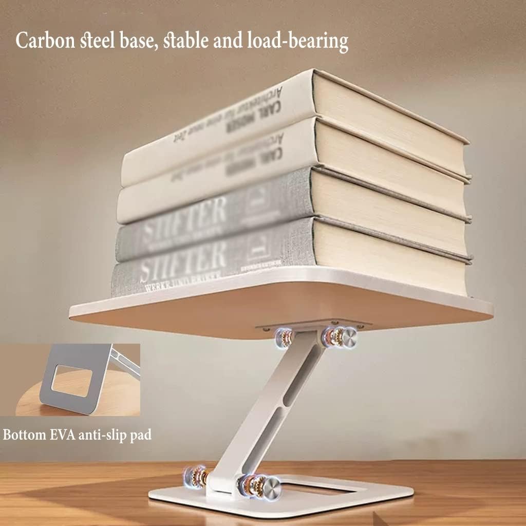 Adjustable Cookbook Stand with Spring Clips and EVA Pad