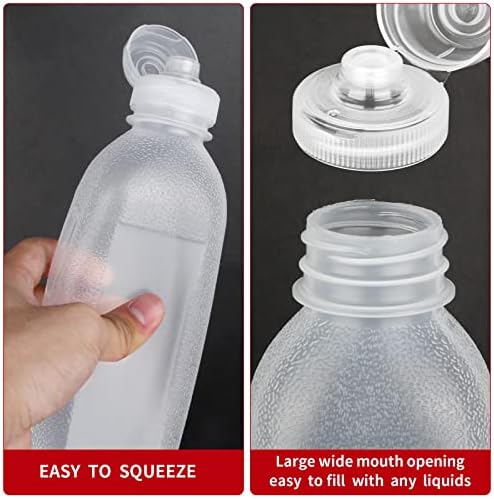 Condiment Squeeze Bottles 4-Pack 17 oz 500ml