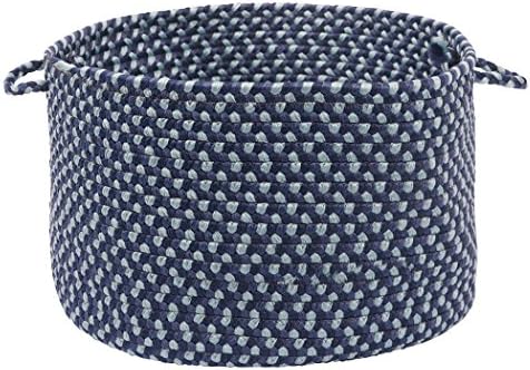 Colonial Mills Montego Utility Basket 14x10 Blue Burst Green
