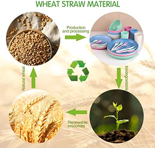 Supernal Wheat Straw Dinnerware Set 16pcs