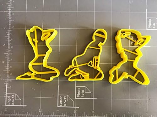 Arbi Design Club Dancers Cookie Cutters Set of 3 1