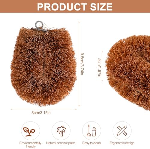 PEUTIER 2pcs Vegetable Scrubber for Food Cleaning