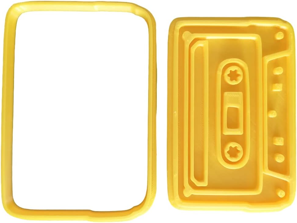 9cm Retro Cassette Tape Cookie Cutter Set