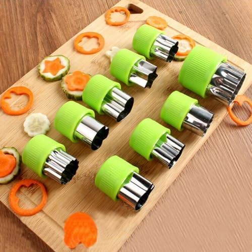 12Pcs Vegetable Cut Flower Mould Set for Kitchen