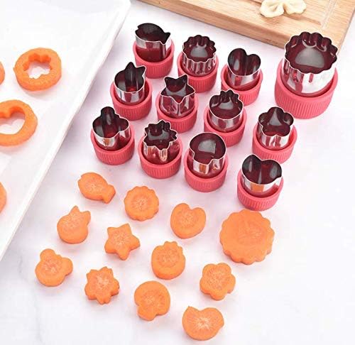 WOIWO 12-Piece Stainless Steel Cookie Cutter Set with Hand Protectors