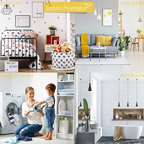 visesunny Collapsible Laundry Basket with Durable Handles