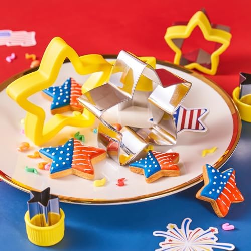 ETERSION Star Cookie Cutter Set 5 Pieces 1 to 4