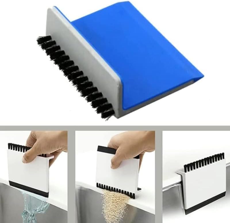 Zenarao Sink Squeegee with Dual-Sided Brush