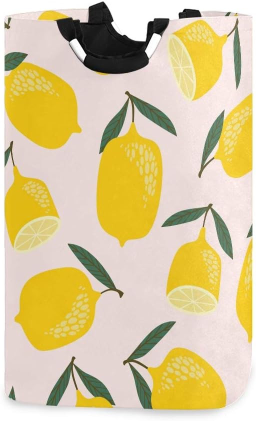 MOYYO Trendy Lemons Laundry Basket Foldable