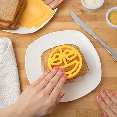 Bentology Emoji Cutters 4-Pack Set for Cookies Sandwiches More