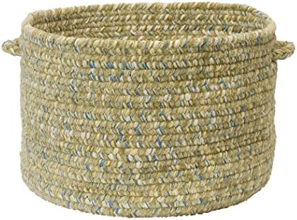 Colonial Mills West Bay Utility Basket Celery Tweed 14x10 Inch