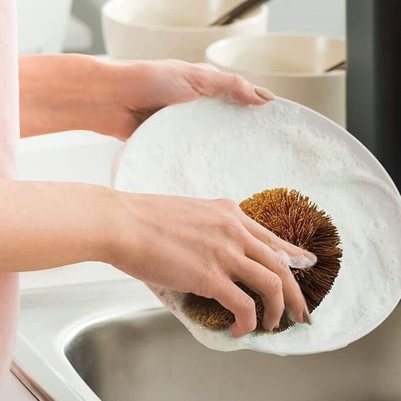 Pack of 2 Tawashi Brushes for Cleaning Fruits Vegetables