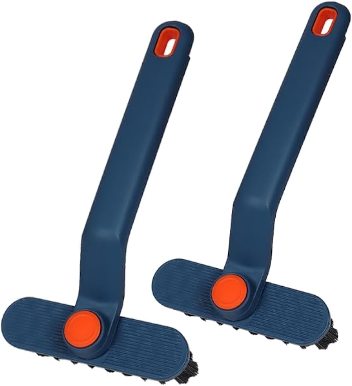 2Pcs Hard Bristle Crevice Cleaning Brush with Clip and Rotating Handle