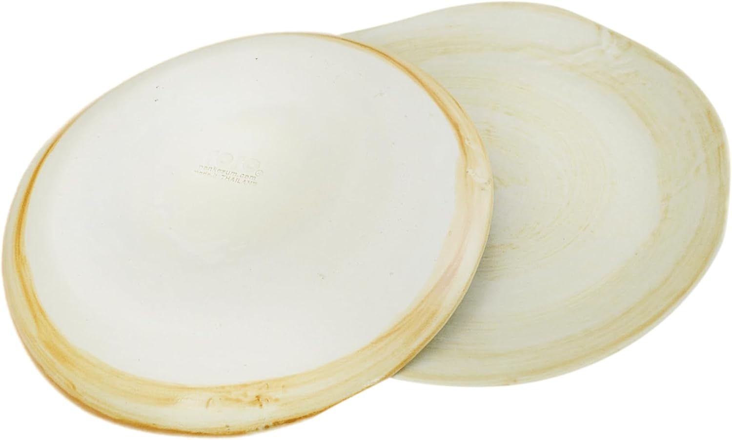 roro Handmade Brown Clay Dinner Plates Set of 2