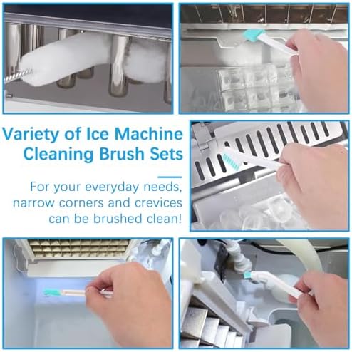 Orizizhic 12Pcs Ice Maker Cleaning Brush Set
