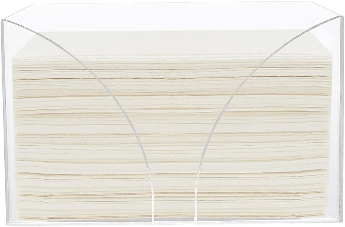 Fete Clear Acrylic Paper Towel Dispenser for Countertop