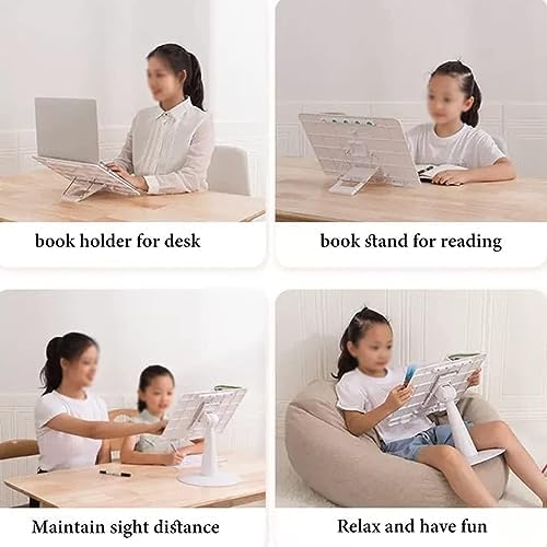 Foldable Hands Free Book Stand with Angle Adjustment