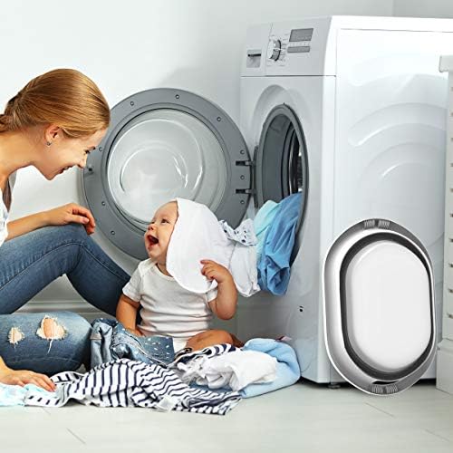 Collapsible Laundry Basket with Comfort Grip Handles - Space Saving Gray