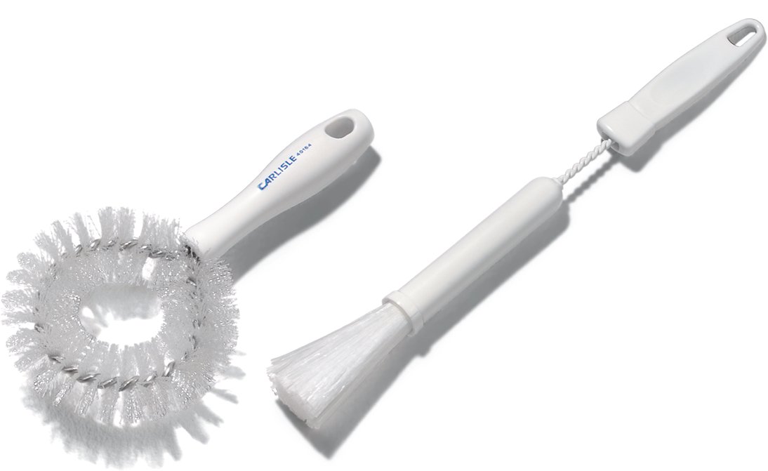 SPARTA 4016402 Plastic Curved Vegetable Brush 875 Inches White