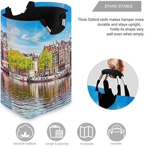 visesunny Large Laundry Hamper with Double Layer 600D Oxford Fabric