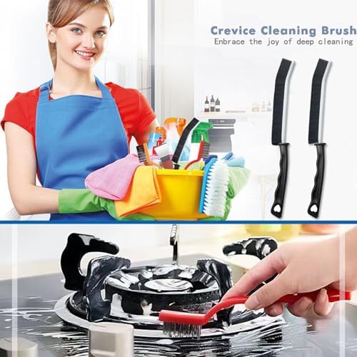 FXHDC-M 7pcs Hard Bristle Crevice Cleaning Brush Set