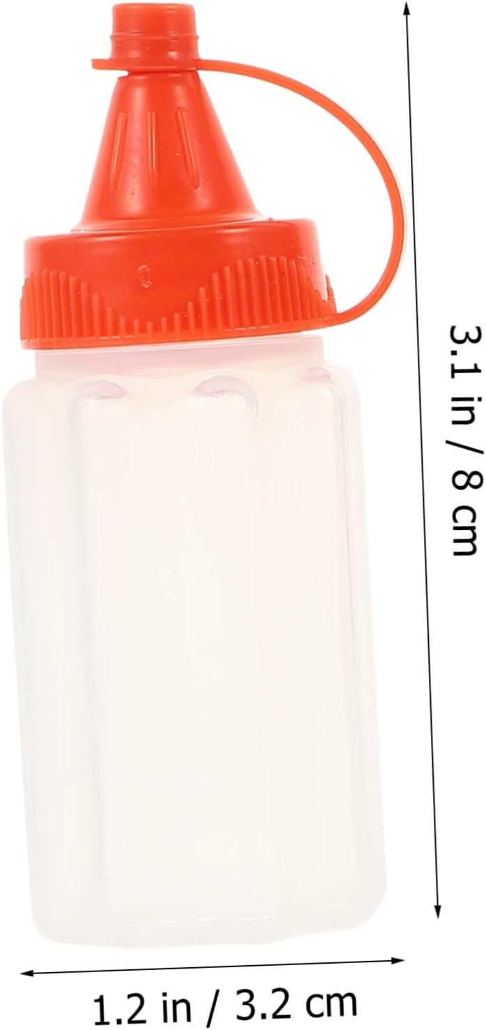 Homoyoyo 12pcs Mini Condiment Bottles Set - Reusable for Travel and Meal Prep