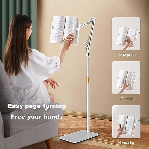 Adjustable Book Holder for Hands Free Reading Foldable and Swivel