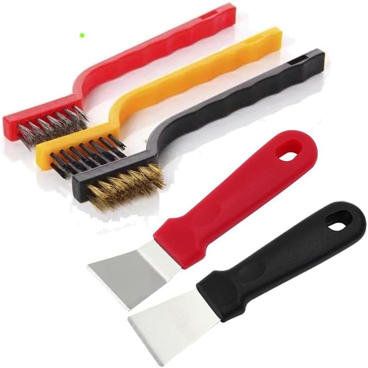 5-Piece Stove Cleaner Brush Scraper Set