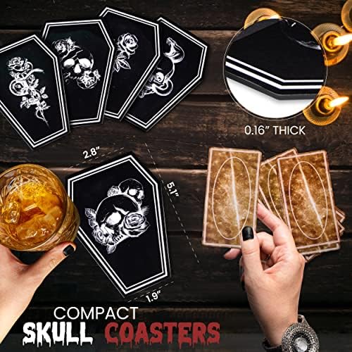 Gothelia Redemption-Mix 5 Pcs Coffin Shaped Coasters
