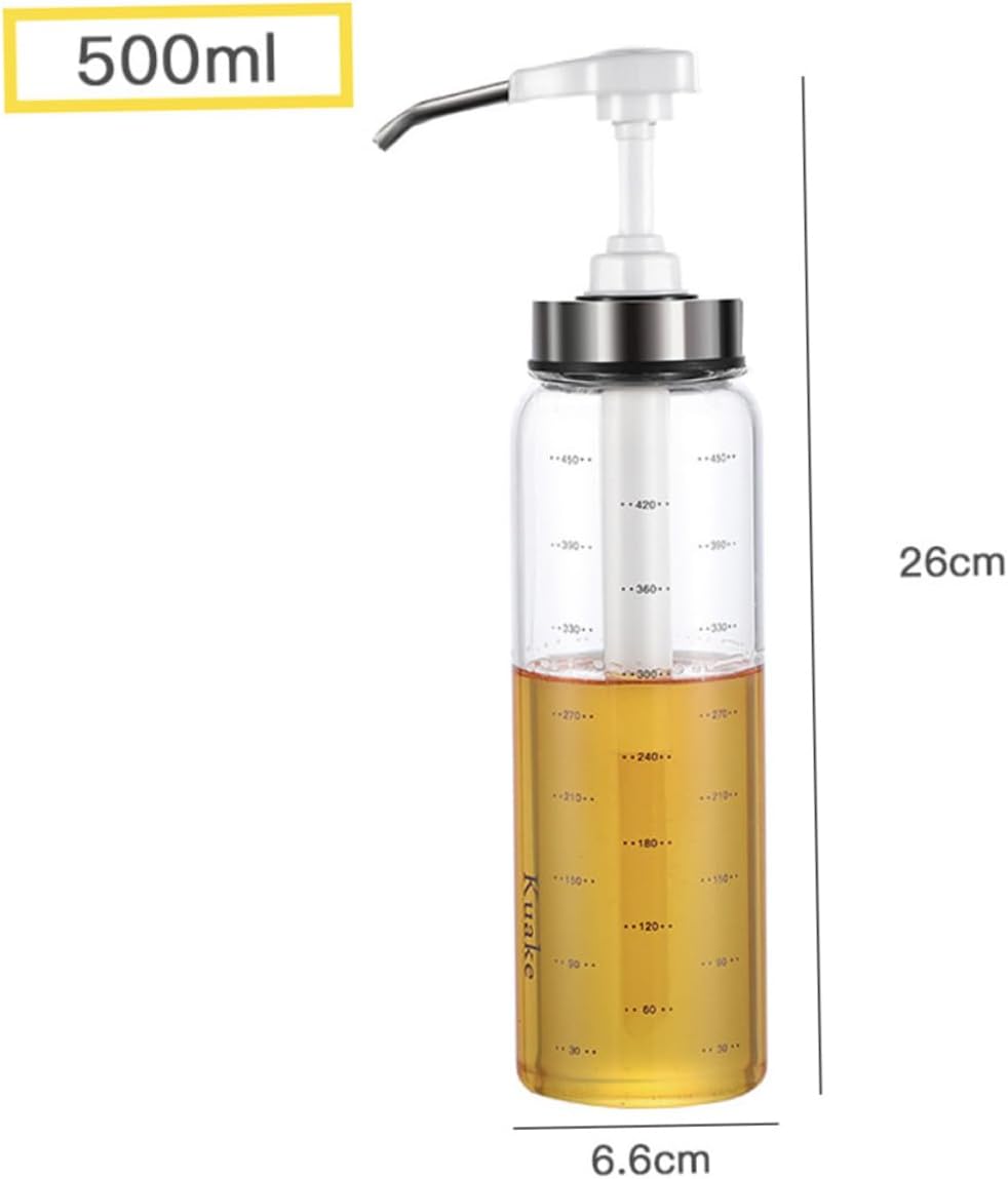 Zerodeko 500ml Condiment Squeeze Bottle with Spring Lid