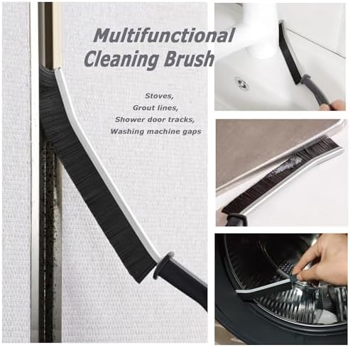 SpassLeben 2PCS Hard Bristle Crevice Cleaning Brush