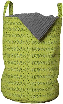 Ambesonne Xmas Laundry Bag with Handles