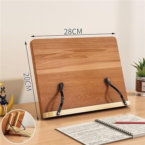 Wooden Floor Stand Book Holder for Kitchen Office
