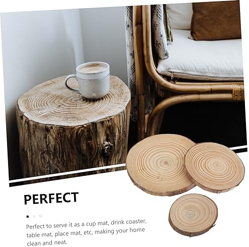 MAGICLULU 6 Pcs Scented Candle Wooden Coasters