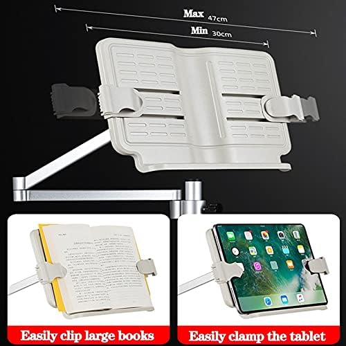 Adjustable Tablet Floor Stand with Wheels