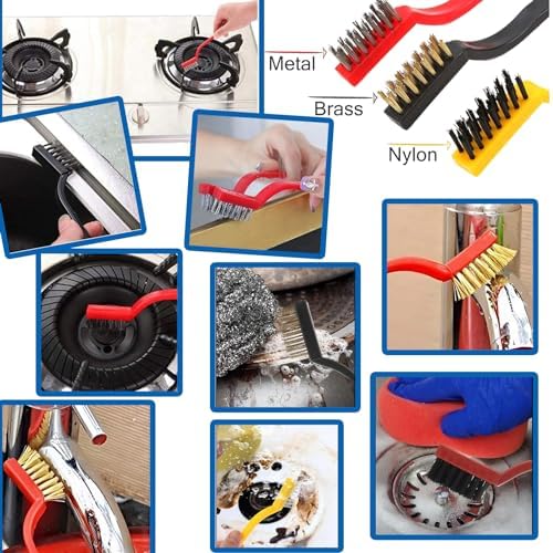 FXHDC-M 7pcs Hard Bristle Crevice Cleaning Brush Set