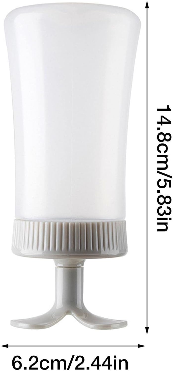 Tmay Squeeze Sauce Bottle with Inverted Design and Non-Spill Tip