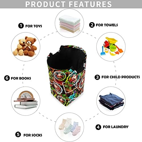 visesunny Large Laundry Hamper Basket with Waterproof Oxford Fabric and Foldable Design