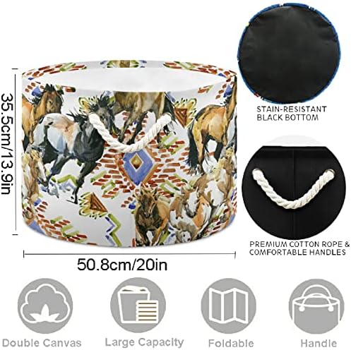 Visesunny Large Cotton Rope Storage Basket for Home