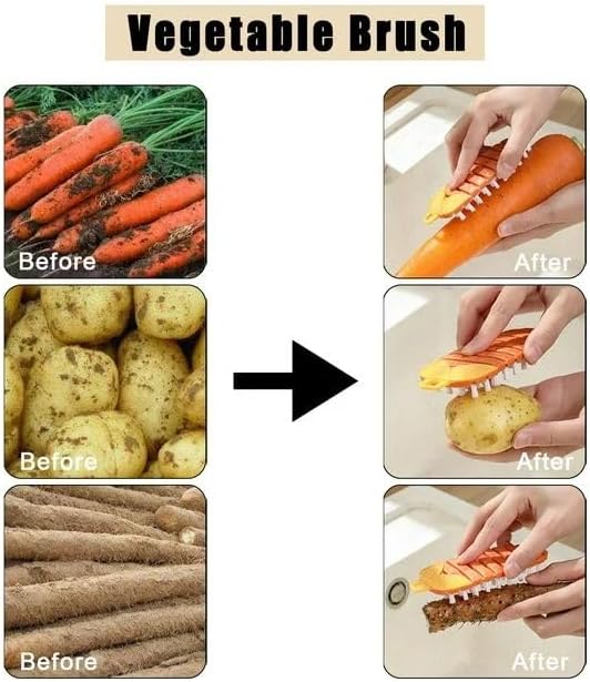 Tangseajiao Bendable Vegetable Cleaning Brush