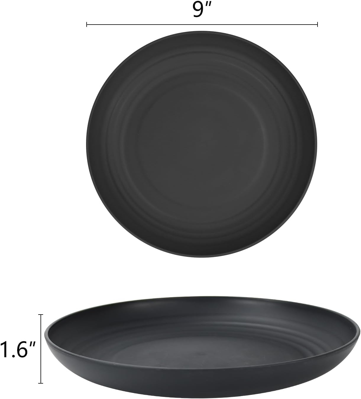 Homienly Wheat Straw Dinner Plates Set of 8